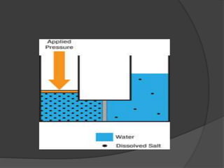 Reverse osmosis - Principles and Analysis