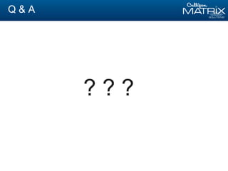 Q & A
? ? ?
 