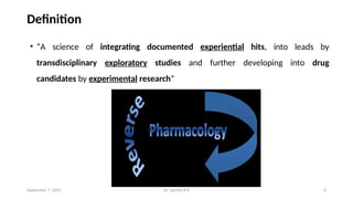 REVERSE PHARMACOLOGY - concept and difference between conventional and ...