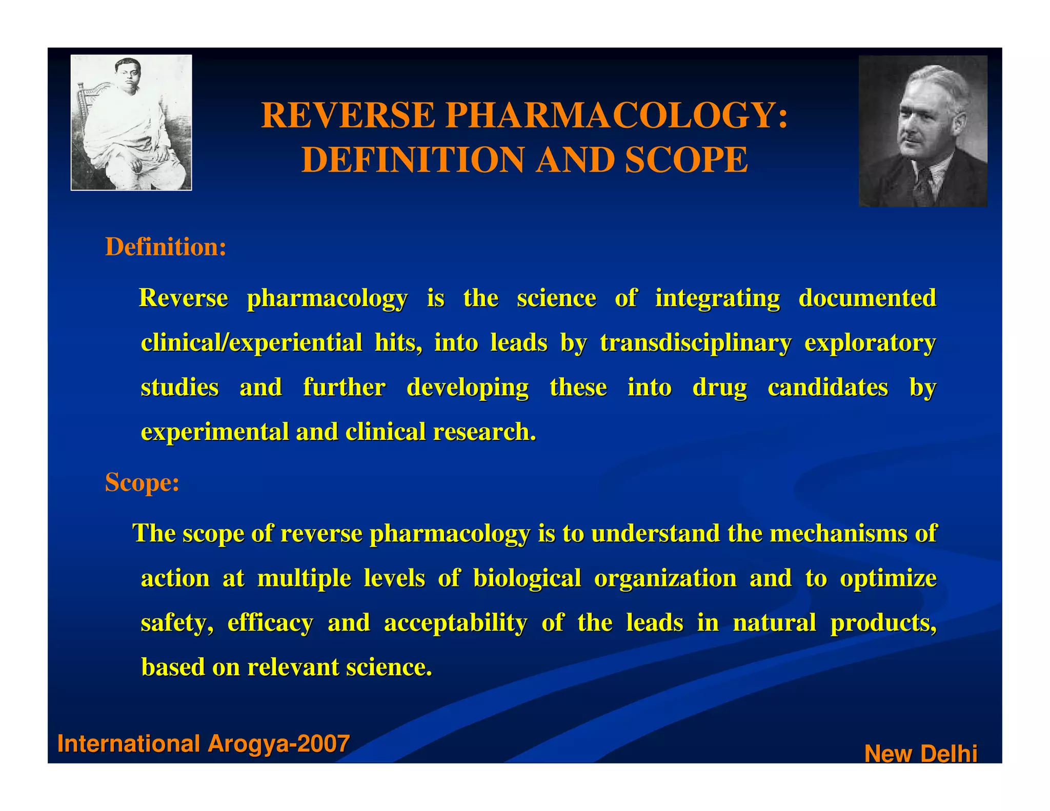 Reverse pharmacology Dr. Ashok Vaidya | PDF