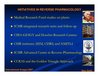 Reverse pharmacology Dr. Ashok Vaidya | PDF