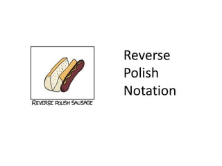Reverse
Polish
Notation
 
