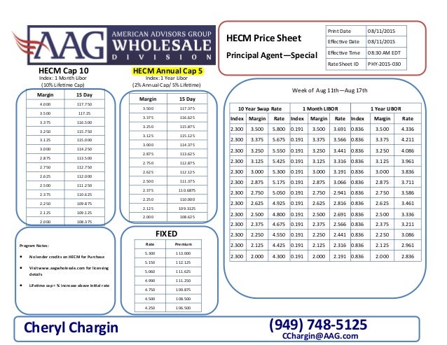 reverse mortgage wholesale pricing wholesale pricing sheet