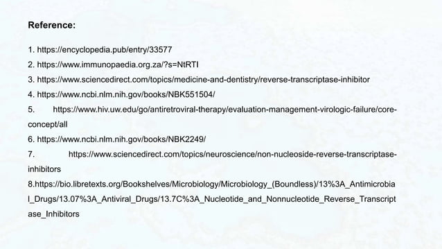 Reverse Transcriptase Inhibitors & Their Resistance.pptx