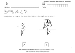Propiedades y relaciones de objetos y colecciones – Reversibilidad 2




Nombre:                                                                                    Fecha:



Pinta y ordena las imágenes. Une la primera imagen con el uno y la segunda con el 2.




                                    2                                                                 1                                                           3

                         Autor pictogramas: Sergio Palao Procedencia: ARASAAC http://catedu.es/arasaac/ Licencia: CC (BY-NC-SA)

                                           Autora: Amaya Padilla Collado http://www.garachicoenclave.blogspot.com
 