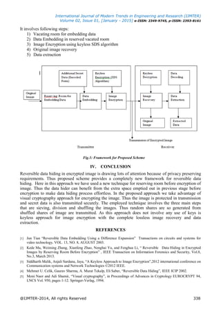 Reversible Data Hiding in Encrypted Image: A Review | PDF
