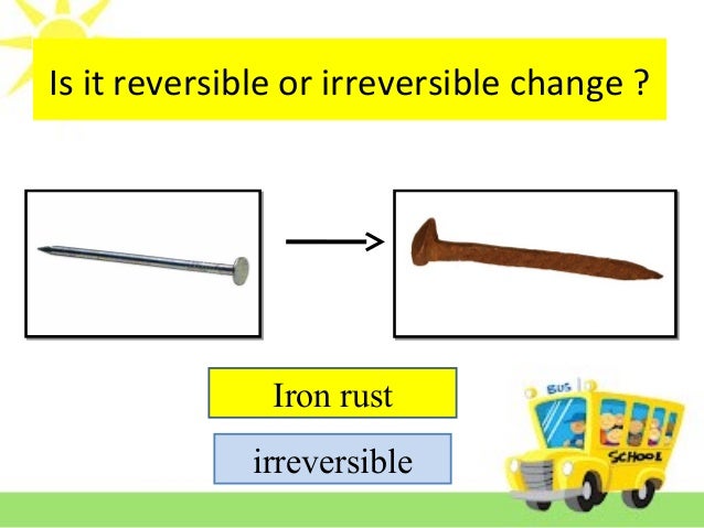 examples of reversible and irreversible changes Ncert solutions for class 6 science chapter 6 changes around us.