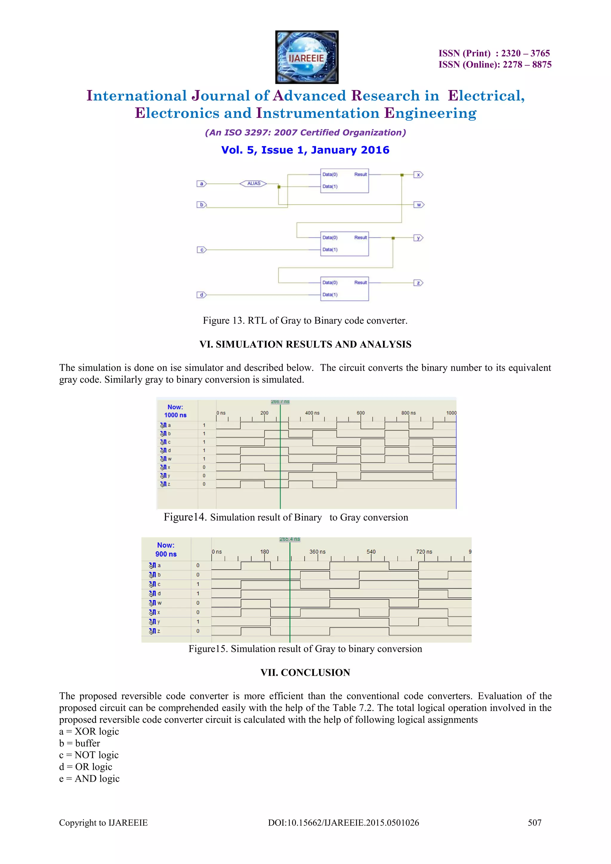 Reversible code converter | PDF