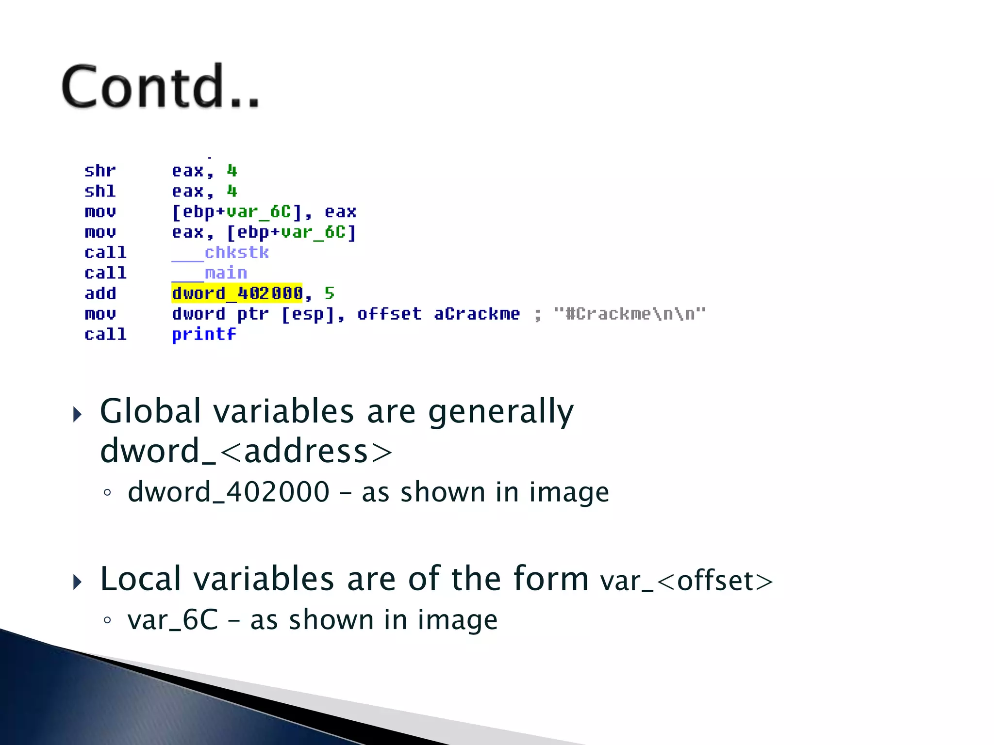 Reversing malware analysis training part6 practical reversing | PPT