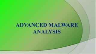 Reversing & Malware Analysis Training Part 9 -  Advanced Malware Analysis