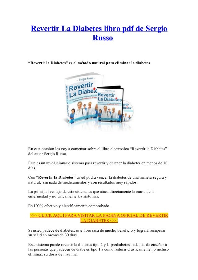 Revertir la Diabetes libro pdf de Sergio Russo Revertir la Diabetes libro pdf de Sergio Russo