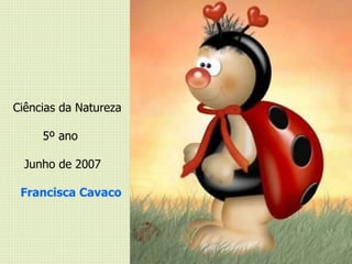 Ciências da Natureza    5º ano   Junho de 2007   Francisca Cavaco   