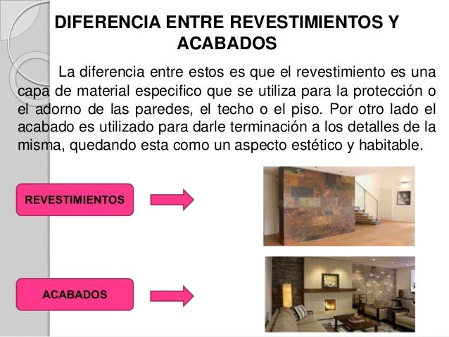 Revestimientos y acabados