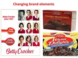 Changing brand elements
 