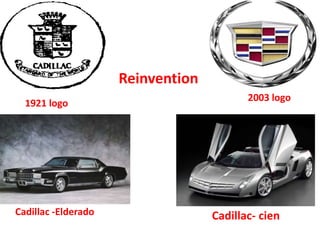 Reinvention
1921 logo
2003 logo
Cadillac- cienCadillac -Elderado
 