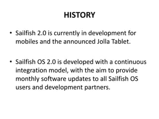 sailfish OS ppt | PPTX | Operating Systems | Computer Software and ...