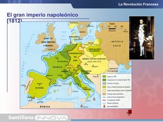 El gran imperio napoleónico
(1812)
La Revolución Francesa
 