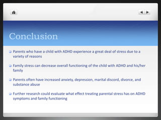 Severity of child problems was the most consistent predictor of caregiver strain.