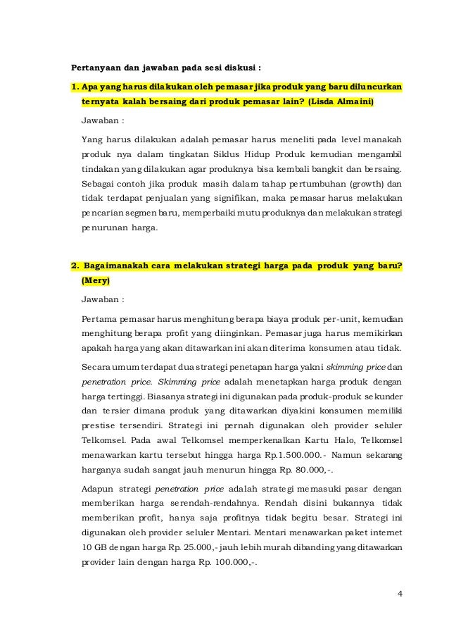 Pertanyaan Tentang Strategi Merek Ruang Ilmu