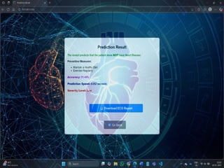 Heart Disease prediction using machine learning | PPTX