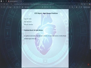Heart Disease prediction using machine learning | PPTX