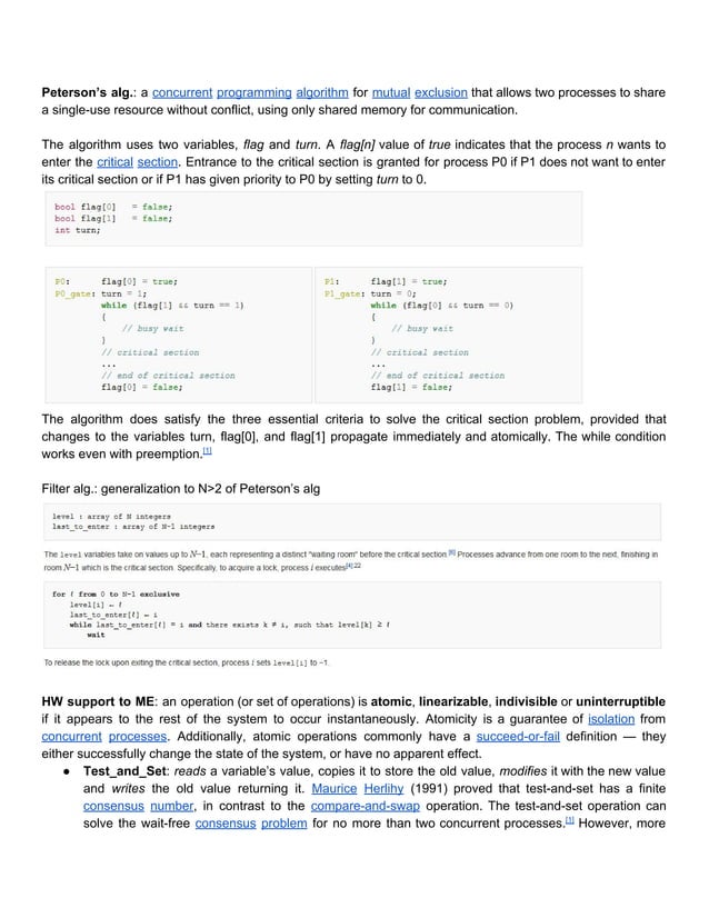 Notes about concurrent and distributed systems & x86 virtualization | PDF