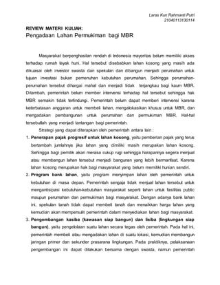 Apa Itu Review Materi Kuliah