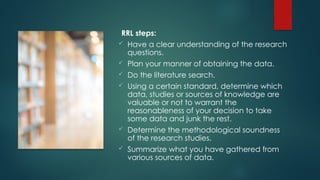 Comprehensive Guide to Review of Related Literature: Types, Purposes ...