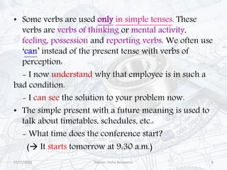 Problem Using Verb Tenses Review-of-Tenses.pdf0000000000000000000000 | PDF