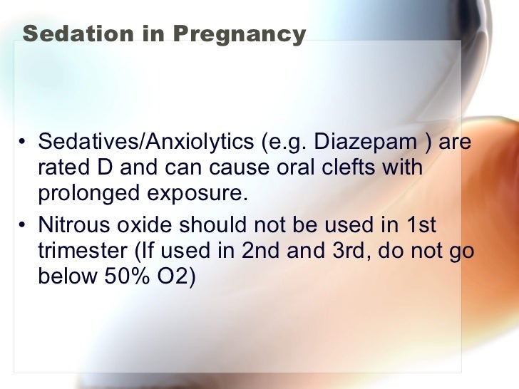 Can you take diazepam in pregnancy