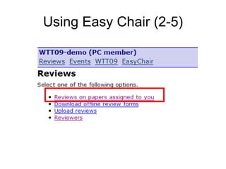 Using Easy Chair (2-5) 