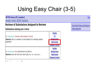 Using Easy Chair (3-5) 