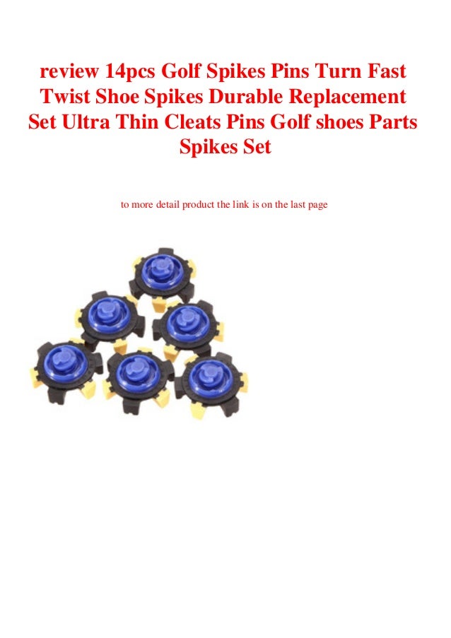 review 14pcs Golf Spikes Pins Turn Fast Twist Shoe Spikes Durable