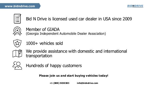 cars and bid