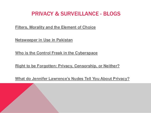 PRIVACY & SURVEILLANCE - BLOGS
Filters, Morality and the Element of Choice
Netsweeper in Use in Pakistan
Who is the Contro...