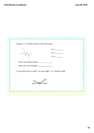 FInal Review 4.notebook
16
June 09, 2016
 
