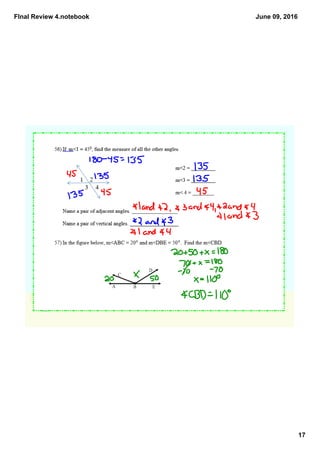 FInal Review 4.notebook
17
June 09, 2016
 