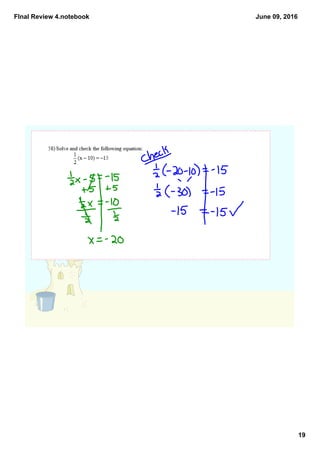 FInal Review 4.notebook
19
June 09, 2016
 