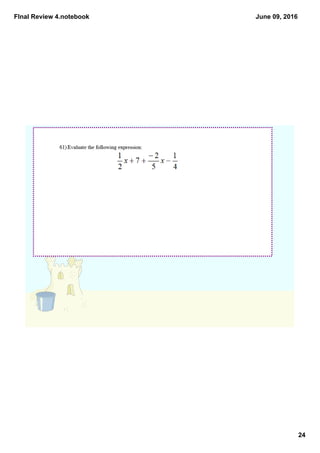 FInal Review 4.notebook
24
June 09, 2016
 