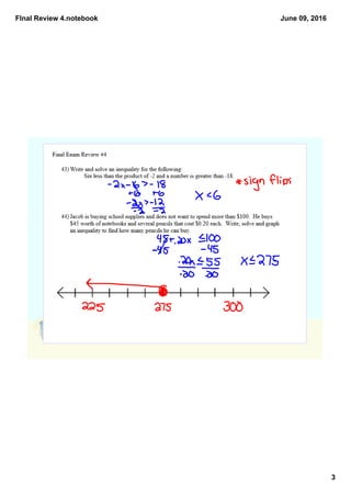 FInal Review 4.notebook
3
June 09, 2016
 