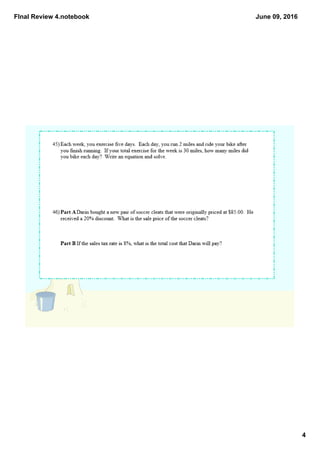 FInal Review 4.notebook
4
June 09, 2016
 