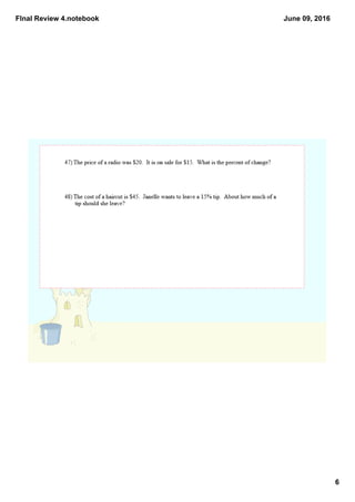 FInal Review 4.notebook
6
June 09, 2016
 