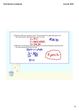 FInal Review 4.notebook
9
June 09, 2016
 