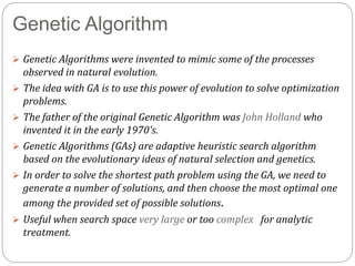 Review and evaluations of shortest path algorithms | PPTX