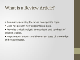 Article Rev Review and Research Article_Ankit .pptx