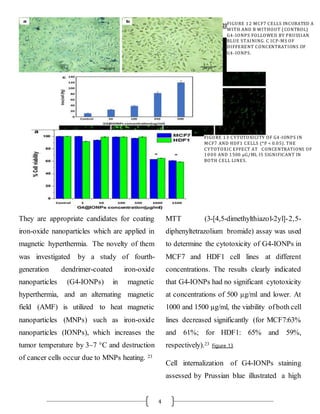 Dendrimers for Target Drug Delivery In Treatment of Cancer | DOCX