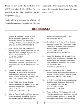 Dendrimers for Target Drug Delivery In Treatment of Cancer | PDF