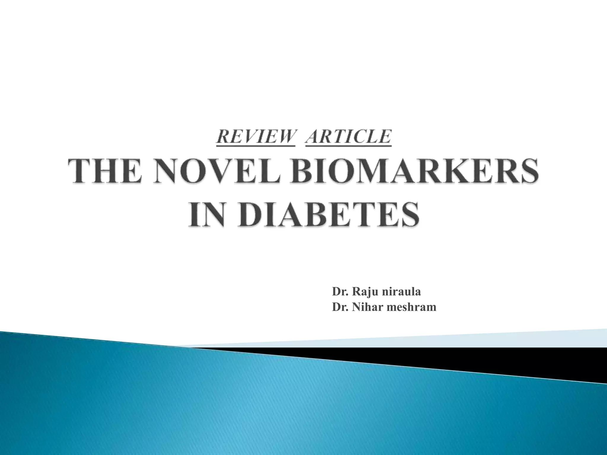 Illustration of A Novel Biomarker