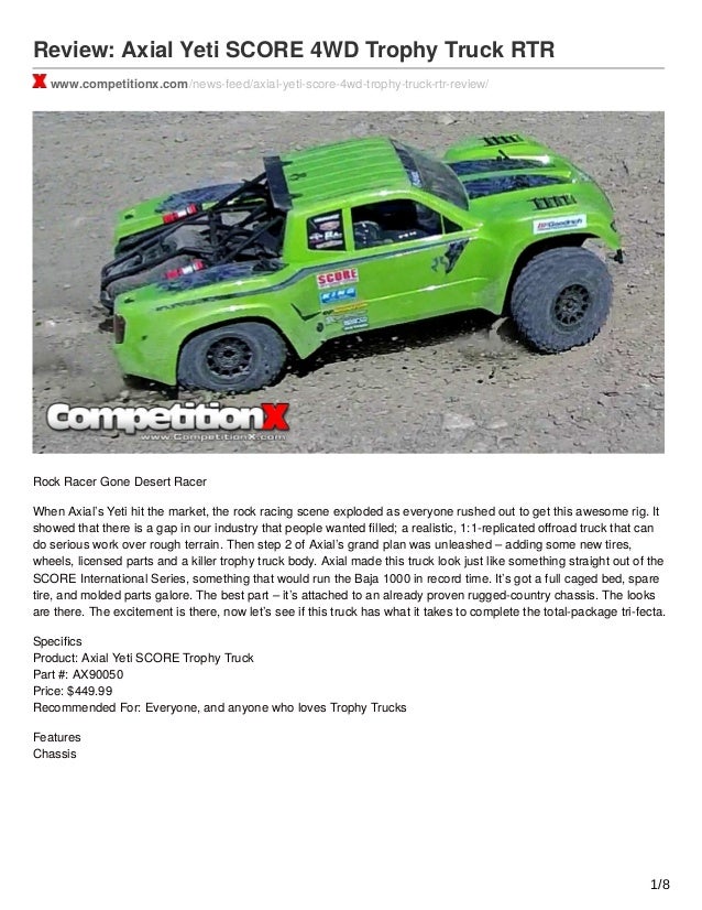 axial trophy truck