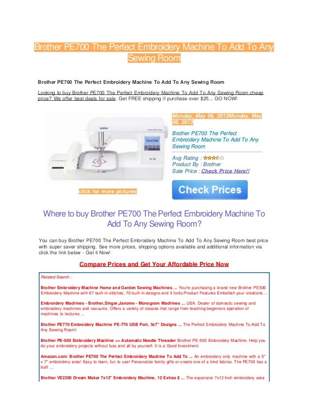 Review brother pe700 the perfect embroidery machine to add to